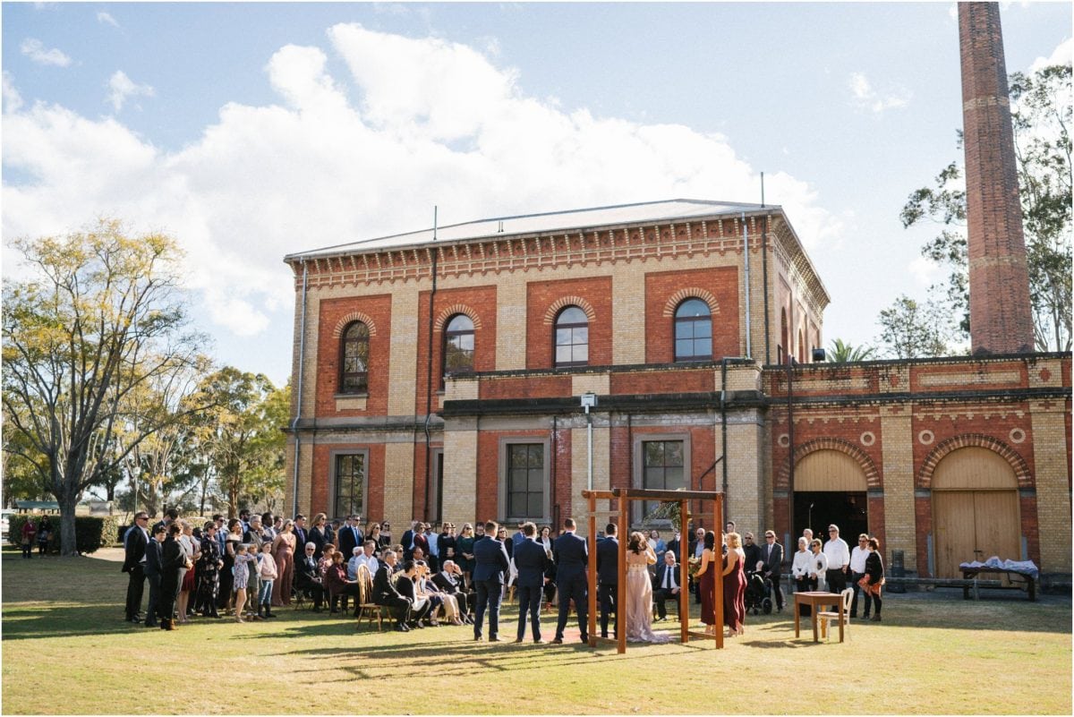 A view of a beautiful Walka Water Works wedding